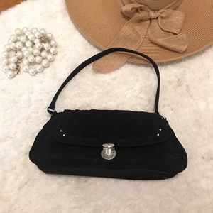 Vera Bradley | Small Black Quilted Handbag Purse